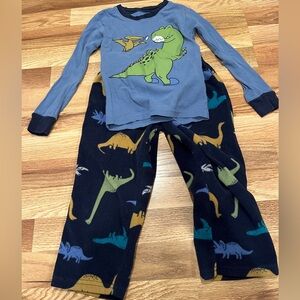 Carter’s Dinosaur Pajama Set with Flannel Pants